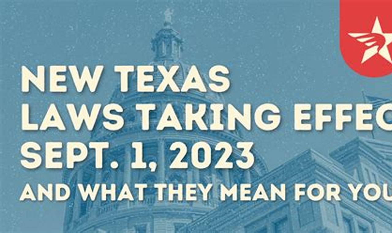 New Texas Laws September 1 2024 Brianne